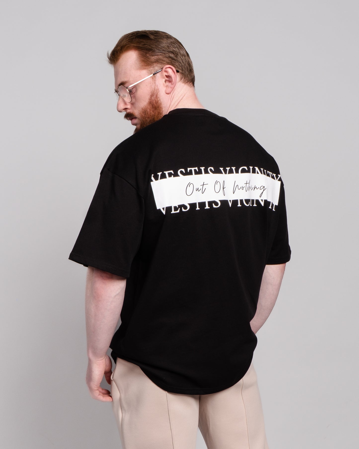 Black Oversized Graphic T-Shirt - Block